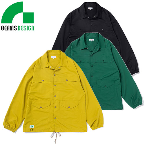 ◎商品名：BEAMS DESIGN コーチジャケット◎メーカー：桑和(SOWA)◎品番：7602-00◎カラー：4 ブラック、6 グリーン、92 マスタード◎サイズ：M、L、LL◎素材：ポリエスル10