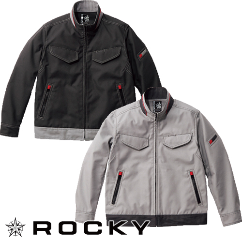 ◎商品名：ユニセックスブルゾン◎メーカー：ロッキー(ROCKY)◎品番：RJ0911◎カラー：22 チャコールグレー、32 シルバーグレー◎サイズ：WS、WM、S、M、L、LL、3L、4L、5L、6L