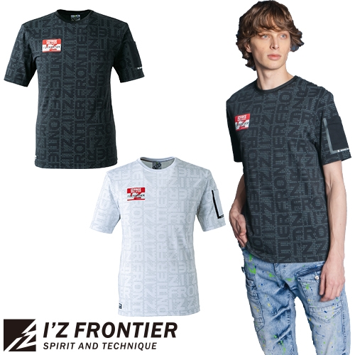 ◎商品名：冷感半袖クルーネックシャツ◎メーカー：アイズフロンティア(I'Z FRONTIER)◎品番：#043◎カラー：98 ブラックキャラクター、99 ホワイトキャラクター◎サイズ：S、M