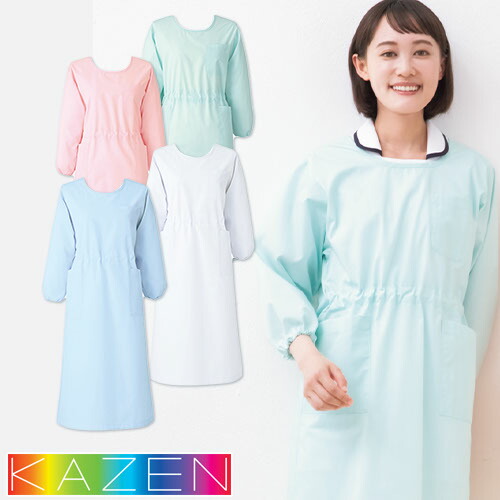 ◎商品名：予防衣七分袖◎メーカー：KAZEN(カゼン)◎品番：140-30、140-31、140-32、140-33◎カラー：30 ホワイト、31 サックス、32 ミントグリーン、33 ピンク◎サイズ